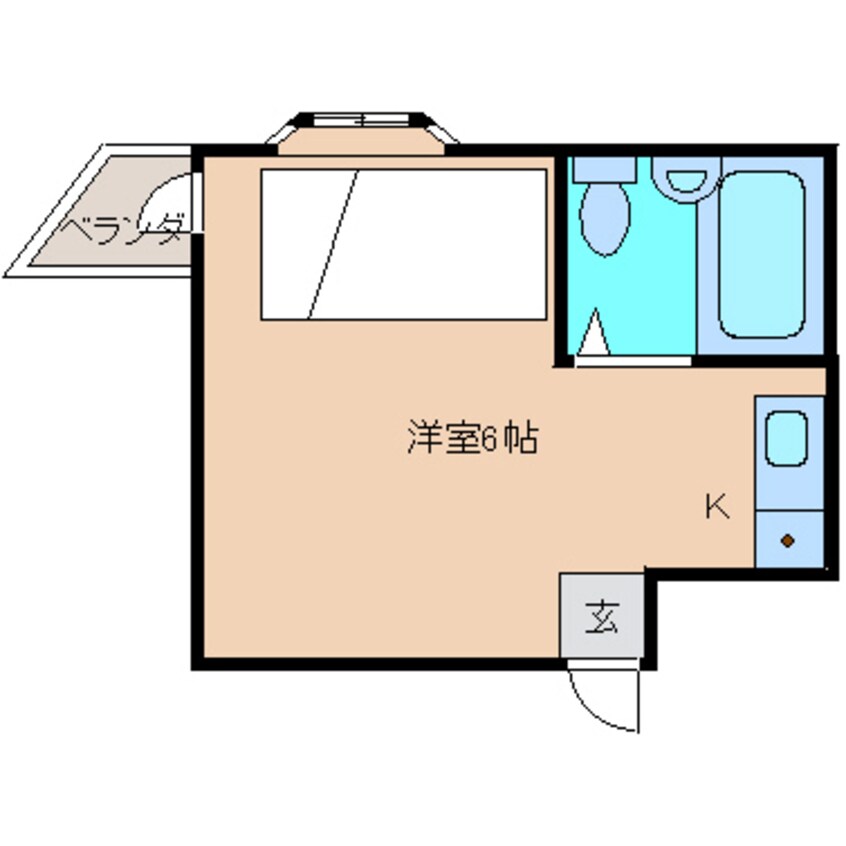 間取図 近鉄難波線・奈良線/富雄駅 徒歩16分 2階 築34年