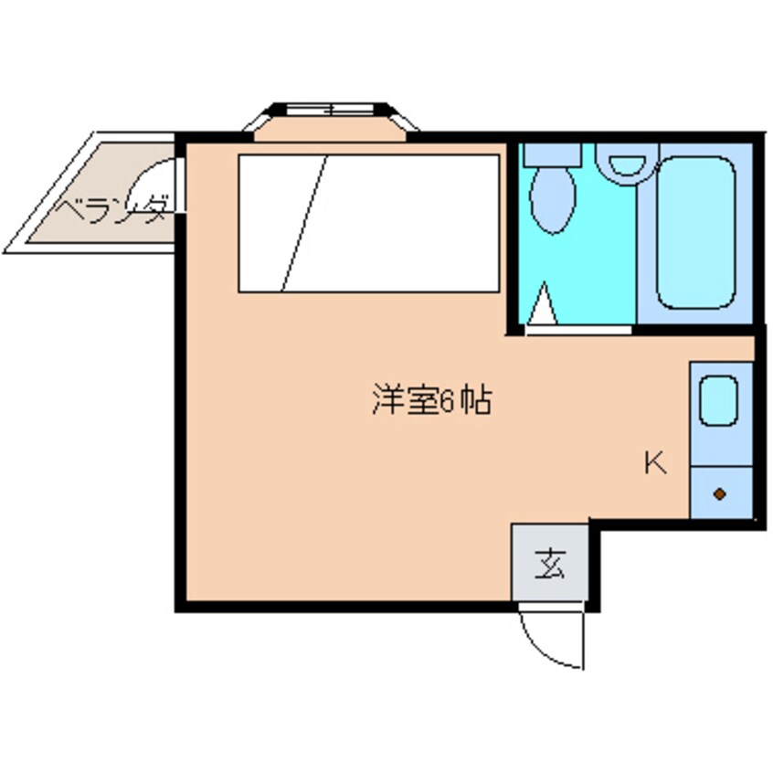 間取図 近鉄難波線・奈良線/富雄駅 徒歩16分 3階 築35年