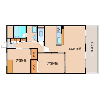 間取図 近鉄難波線・奈良線/学園前駅 バス12分松陽台2丁目下車:停歩4分 3階 築10年