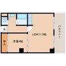 近鉄難波線・奈良線/富雄駅 徒歩3分 3階 築53年 1LDKの間取り