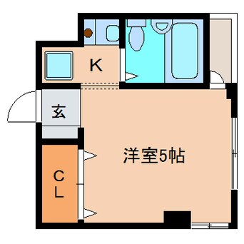 間取図 近鉄難波線・奈良線/富雄駅 徒歩3分 4階 築33年