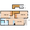 近鉄難波線・奈良線/富雄駅 徒歩20分 2階 築12年 2LDKの間取り