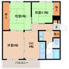 近鉄けいはんな線/学研奈良登美ケ丘駅 徒歩12分 3階 築56年 3DKの間取り