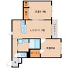 近鉄難波線・奈良線/学園前駅 徒歩20分 2階 築9年 2LDKの間取り