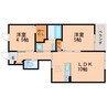 近鉄難波線・奈良線/学園前駅 バス:10分:停歩3分 1階 築7年 2LDKの間取り