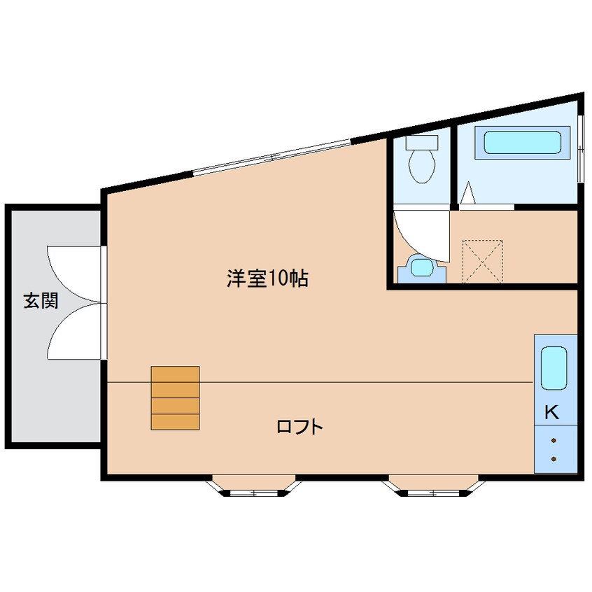 間取図 近鉄難波線・奈良線/菖蒲池駅 徒歩12分 1階 築39年