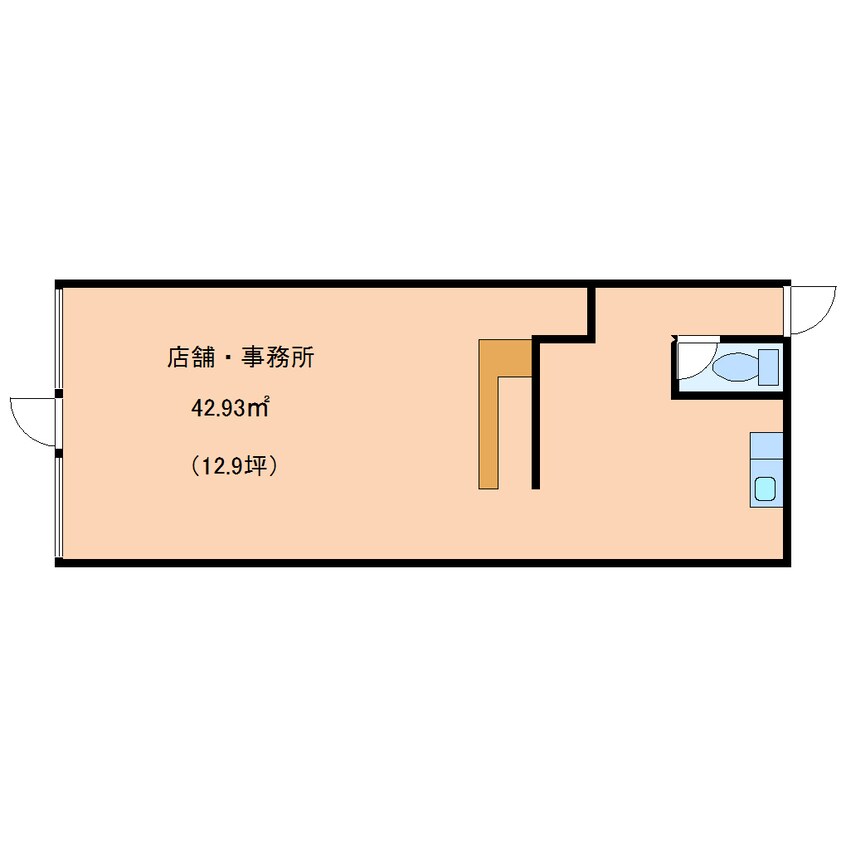 間取図 近鉄難波線・奈良線/富雄駅 徒歩6分 1階 築50年