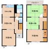近鉄難波線・奈良線/富雄駅 徒歩18分 1-2階 築47年 5DKの間取り