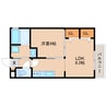 近鉄難波線・奈良線/学園前駅 徒歩9分 2階 築浅 1LDKの間取り