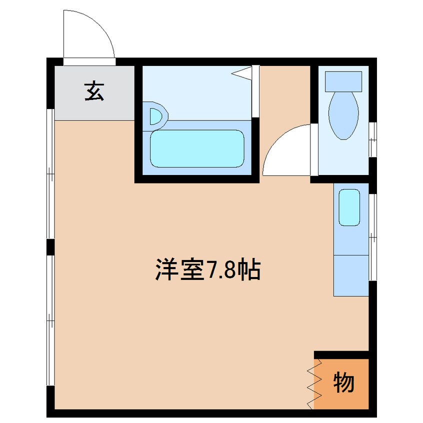 間取図 近鉄難波線・奈良線/学園前駅 徒歩13分 3階 築31年