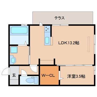 間取図 近鉄難波線・奈良線/学園前駅 バス6分藤の木台1丁目下車:停歩7分 1階 築1年