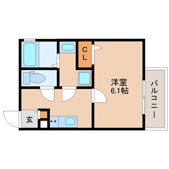 間取図 近鉄難波線・奈良線/学園前駅 徒歩9分 1階 築2年