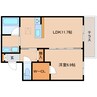 近鉄難波線・奈良線/大和西大寺駅 バス:14分:停歩2分 1階 築浅 1LDKの間取り