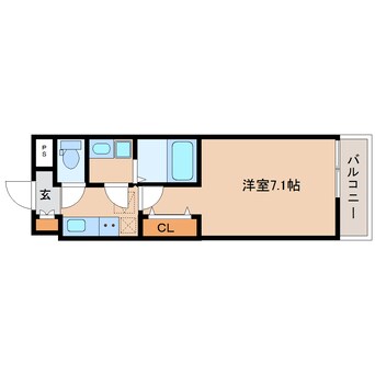 間取図 近鉄難波線・奈良線/学園前駅 徒歩11分 1階 築1年