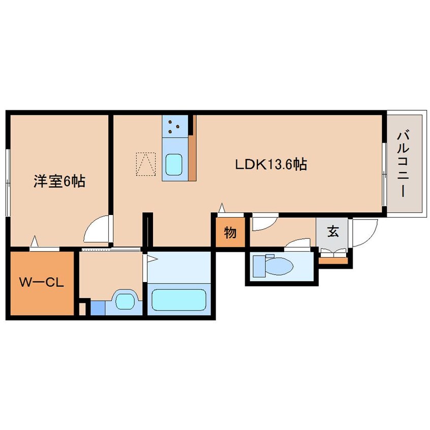 間取図 近鉄京都線/大和西大寺駅 バス12分平城中山南口下車:停歩3分 1階 建築中