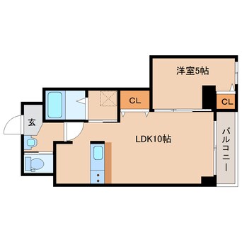 間取図 近鉄難波線・奈良線/富雄駅 徒歩5分 2階 建築中