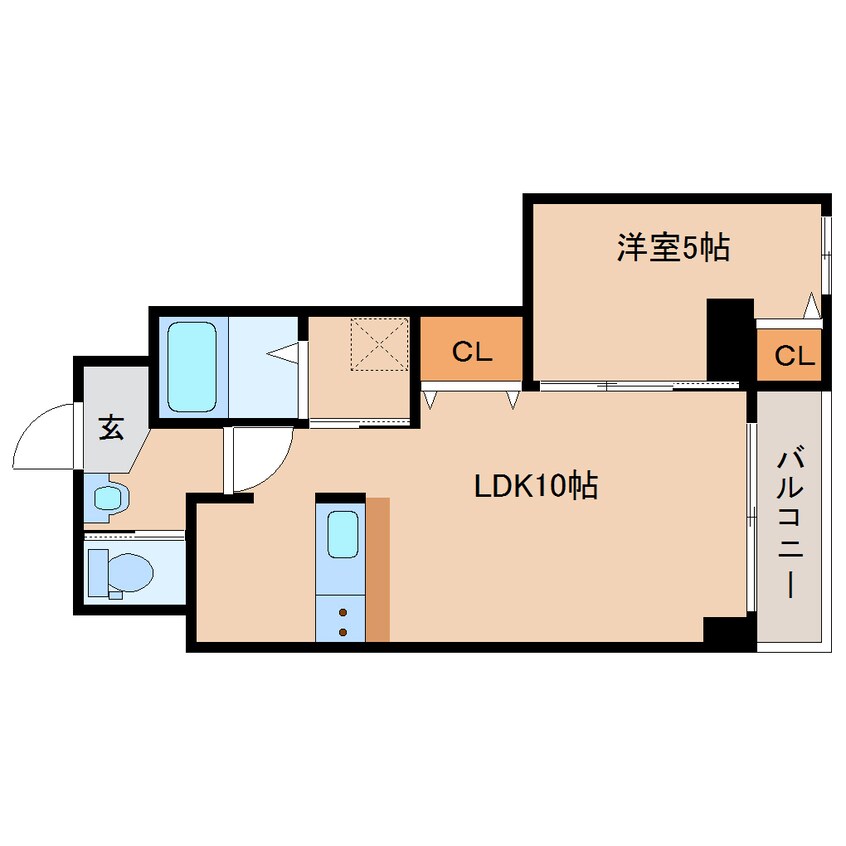 間取図 近鉄難波線・奈良線/富雄駅 徒歩5分 2階 建築中