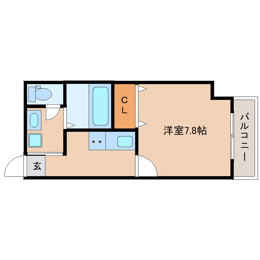 間取図 近鉄難波線・奈良線/富雄駅 徒歩3分 1階 1年未満