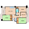 近鉄難波線・奈良線/学園前駅 徒歩19分 5階 築44年 4LDKの間取り