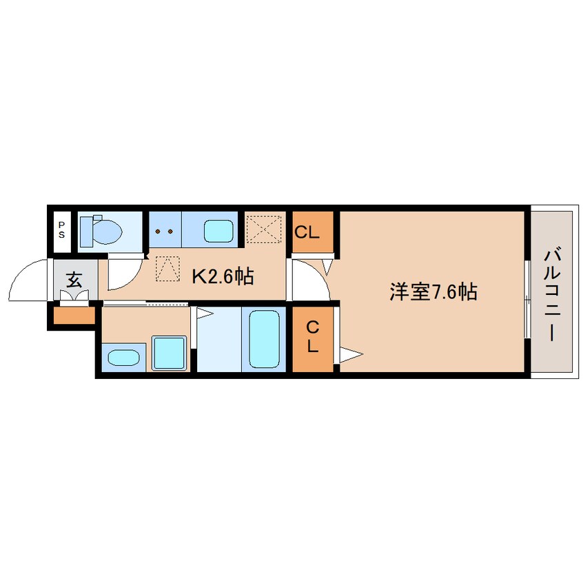 間取図 近鉄難波線・奈良線/富雄駅 徒歩20分 2階 建築中