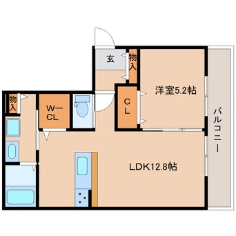 間取図 近鉄難波線・奈良線/学園前駅 徒歩3分 1階 建築中