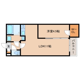 間取図 近鉄難波線・奈良線/菖蒲池駅 徒歩8分 2階 建築中