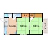 近鉄難波線・奈良線/生駒駅 徒歩11分 2階 築48年 2DKの間取り