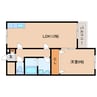 近鉄生駒線/菜畑駅 徒歩6分 3階 築36年 1LDKの間取り