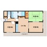 近鉄難波線・奈良線/東生駒駅 徒歩5分 3階 築36年 3DKの間取り