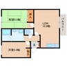 近鉄生駒線/南生駒駅 徒歩11分 1階 築27年 2LDKの間取り