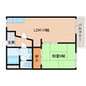 近鉄生駒線/南生駒駅 徒歩5分 2階 築38年 1LDKの間取り