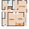 近鉄難波線・奈良線/生駒駅 徒歩1分 5階 築28年 2LDKの間取り