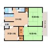 近鉄生駒線/南生駒駅 徒歩8分 1階 築41年 3DKの間取り