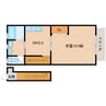 近鉄生駒線/菜畑駅 徒歩7分 2階 築25年 1DKの間取り