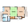 近鉄難波線・奈良線/生駒駅 徒歩9分 1階 築40年 2DKの間取り