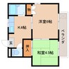 近鉄難波線・奈良線/生駒駅 徒歩5分 2階 築28年 2Kの間取り