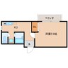 近鉄難波線・奈良線/東生駒駅 徒歩6分 1階 築29年 1Kの間取り