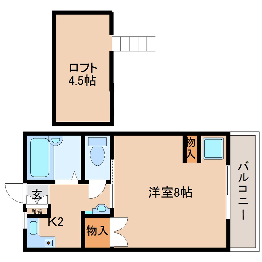 間取図 近鉄難波線・奈良線/生駒駅 徒歩8分 1階 築27年