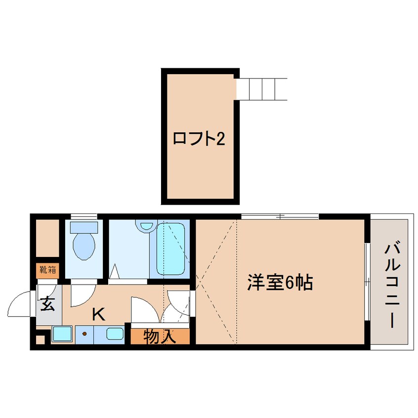 間取図 近鉄難波線・奈良線/東生駒駅 徒歩7分 1階 築31年