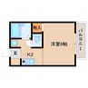 近鉄難波線・奈良線/生駒駅 徒歩12分 1階 築29年 1Kの間取り
