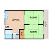 近鉄難波線・奈良線/生駒駅 徒歩11分 1階 築48年 2LDKの間取り