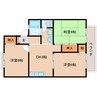 近鉄生駒線/南生駒駅 徒歩8分 2階 築27年 3DKの間取り