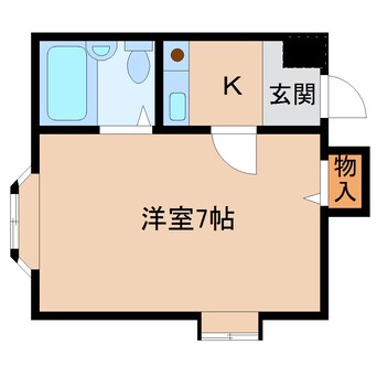 間取図 近鉄難波線・奈良線/生駒駅 徒歩4分 2階 築30年