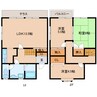 近鉄難波線・奈良線/生駒駅 徒歩6分 1-2階 築35年 3LDKの間取り