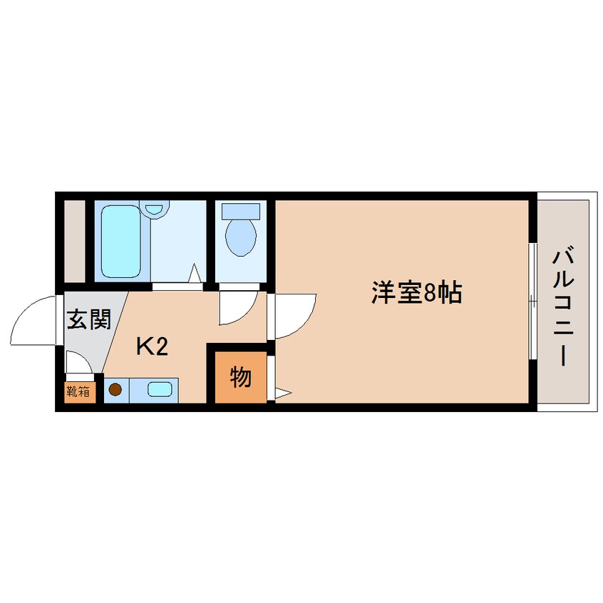 間取図 近鉄難波線・奈良線/東生駒駅 徒歩12分 4階 築29年