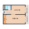 近鉄難波線・奈良線/生駒駅 徒歩4分 1階 築39年 1LDKの間取り