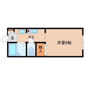 間取図 近鉄難波線・奈良線/東生駒駅 徒歩6分 1階 築32年