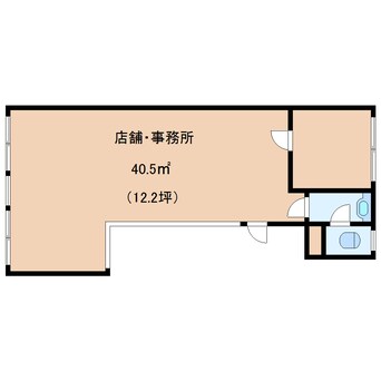 間取図 近鉄難波線・奈良線/生駒駅 徒歩1分 2階 築45年