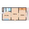 近鉄難波線・奈良線/生駒駅 徒歩12分 1階 築36年 2DKの間取り