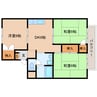 近鉄難波線・奈良線/生駒駅 徒歩10分 2階 築30年 3DKの間取り
